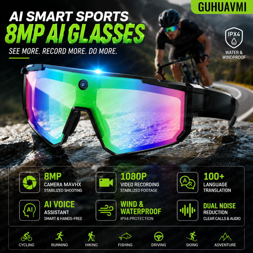 Smart Glasses Lens - AI Smart Glasses with Camera HD