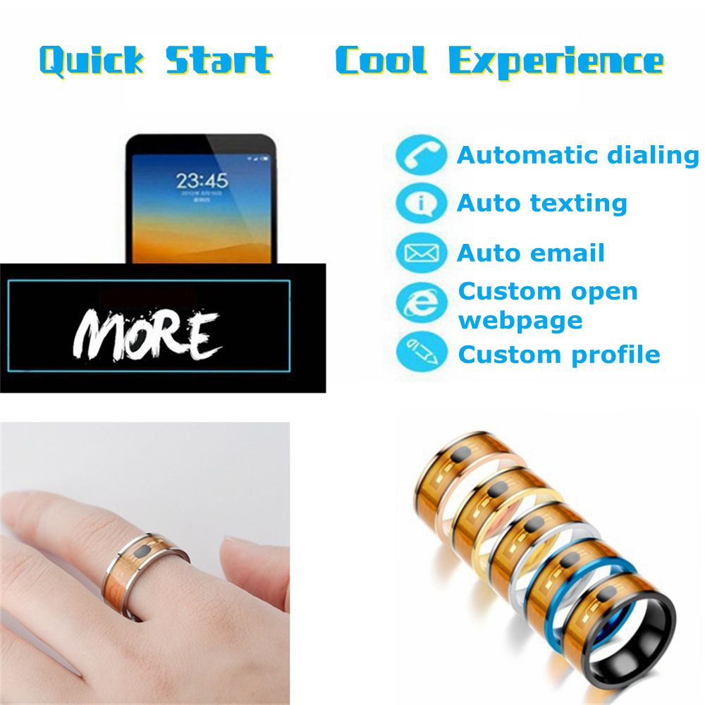 Fashion Technology Multifuncti - Smart Ring Nfc Pay recension och pris