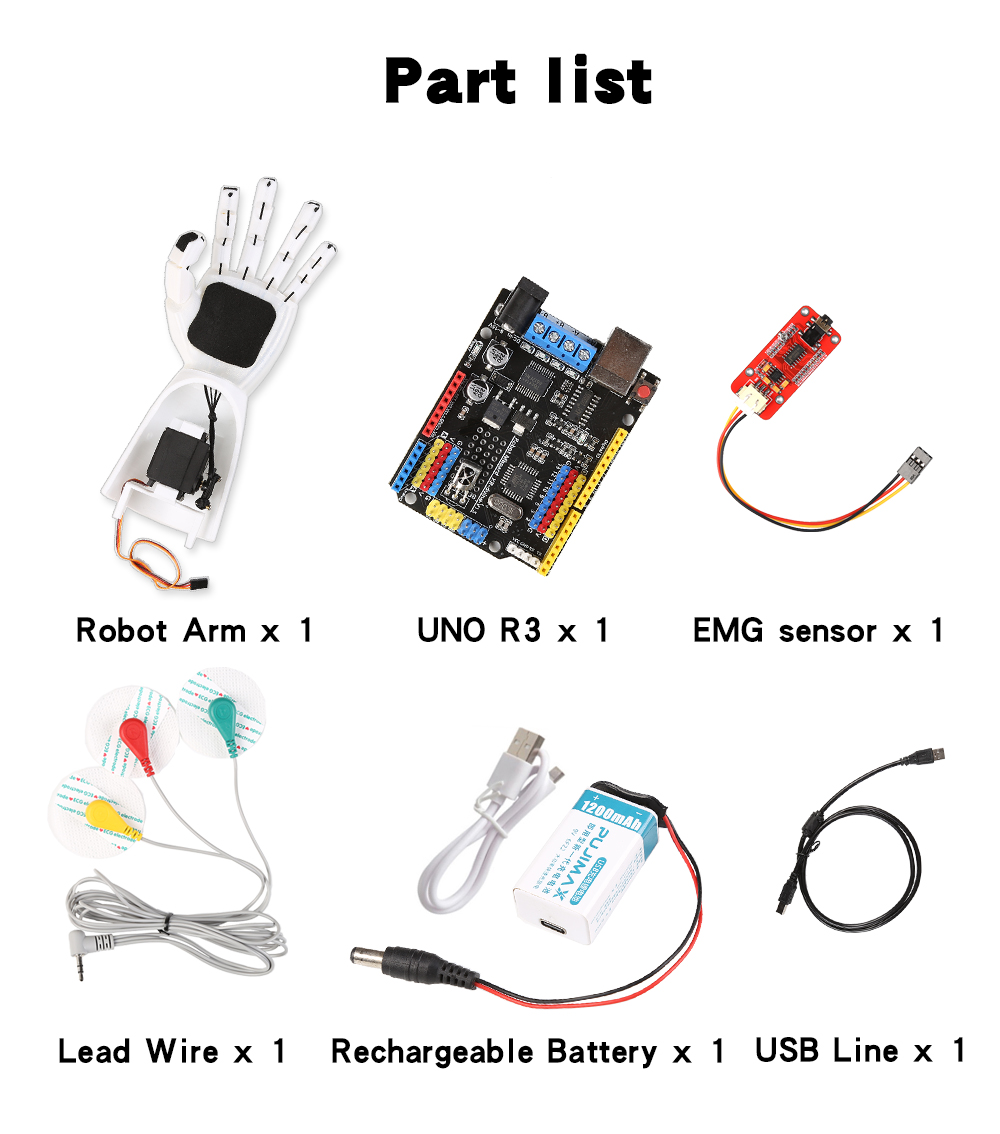 EMG Sensor Robotic Arm Electri - Muscle Sensor Emg recension och pris