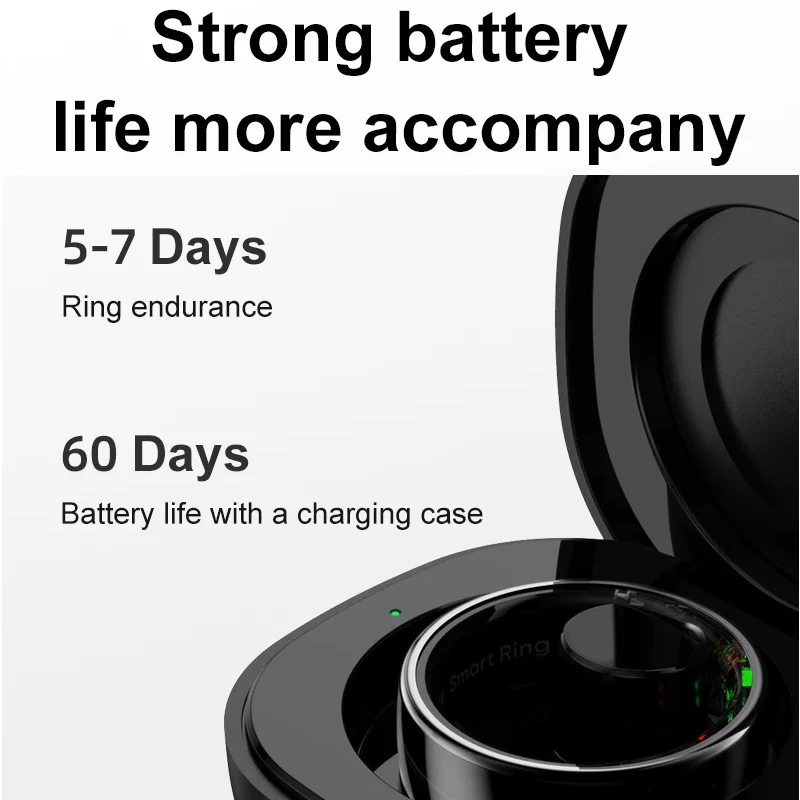 Smart Ring with Charging Case  - Temperature Ring Skin recension och pris