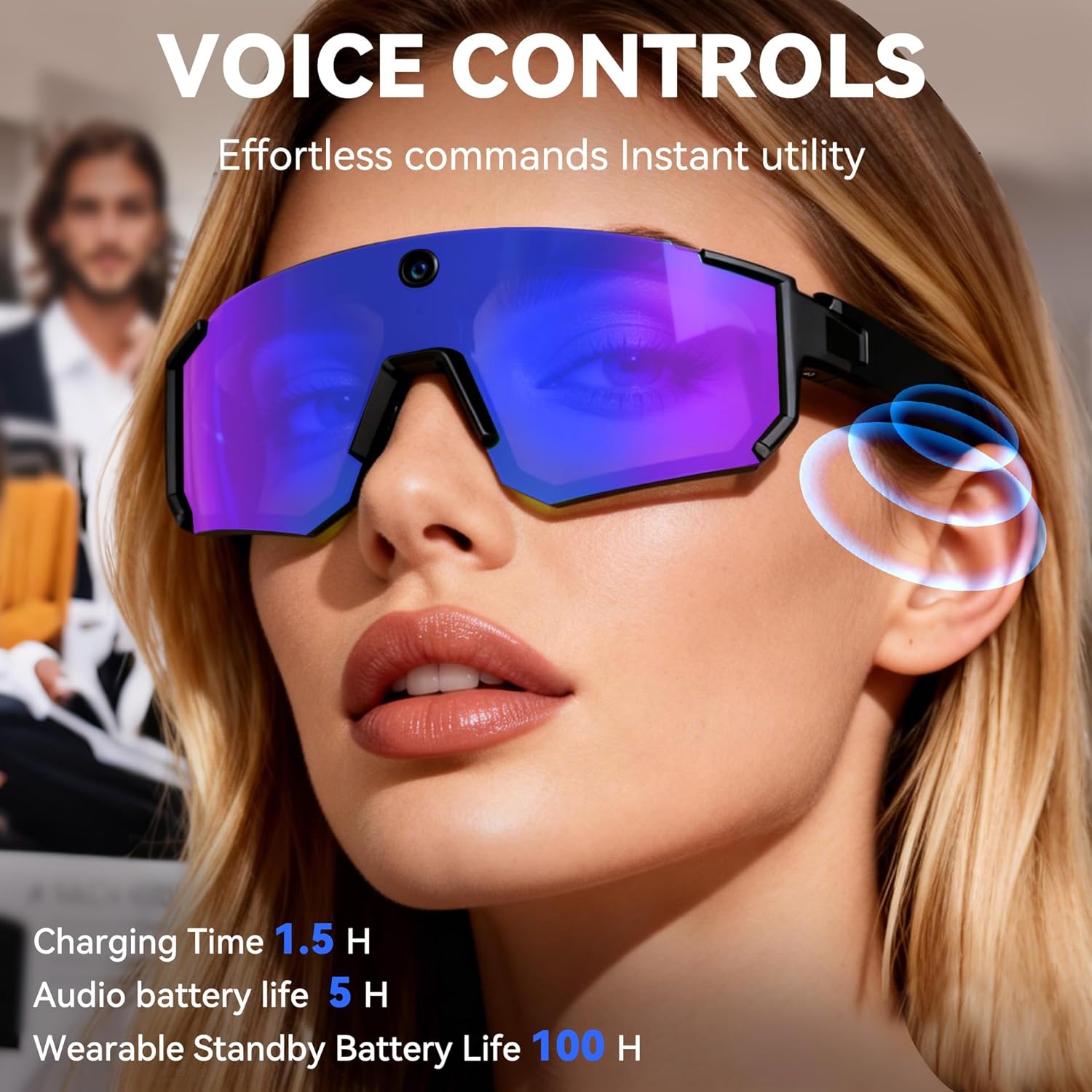 AI Smart Glasses with Camera H - Smart Glasses Lens recension och pris