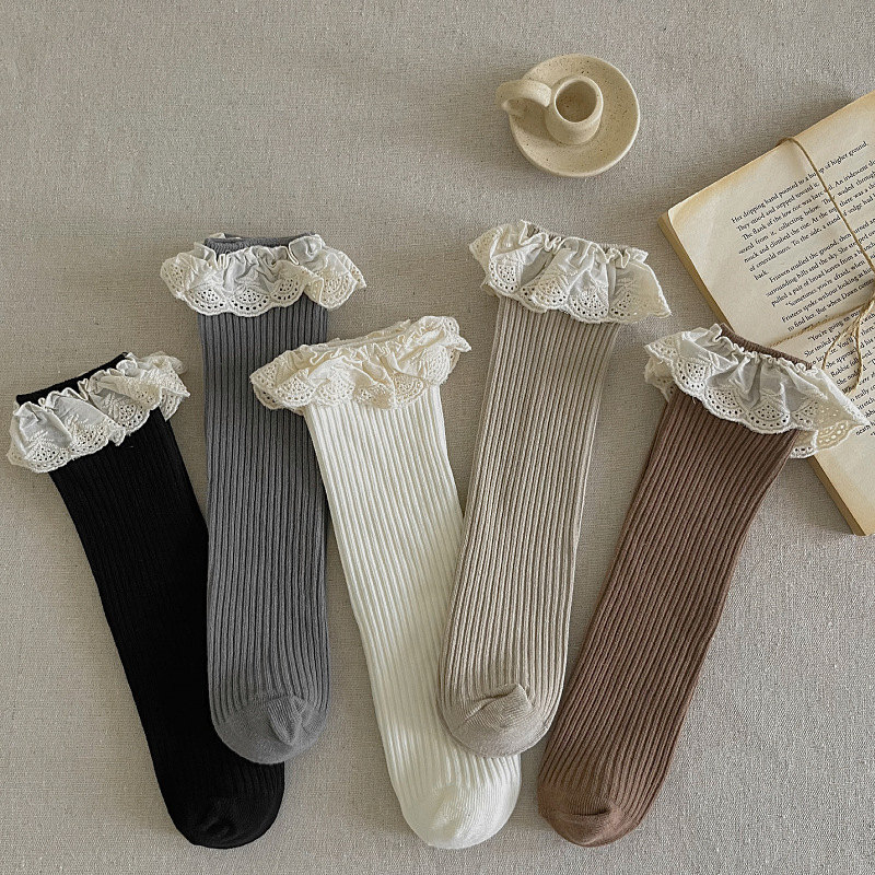 Ruffle Baby Girls Knee High So - Baby Sock Oximeter recension och pris