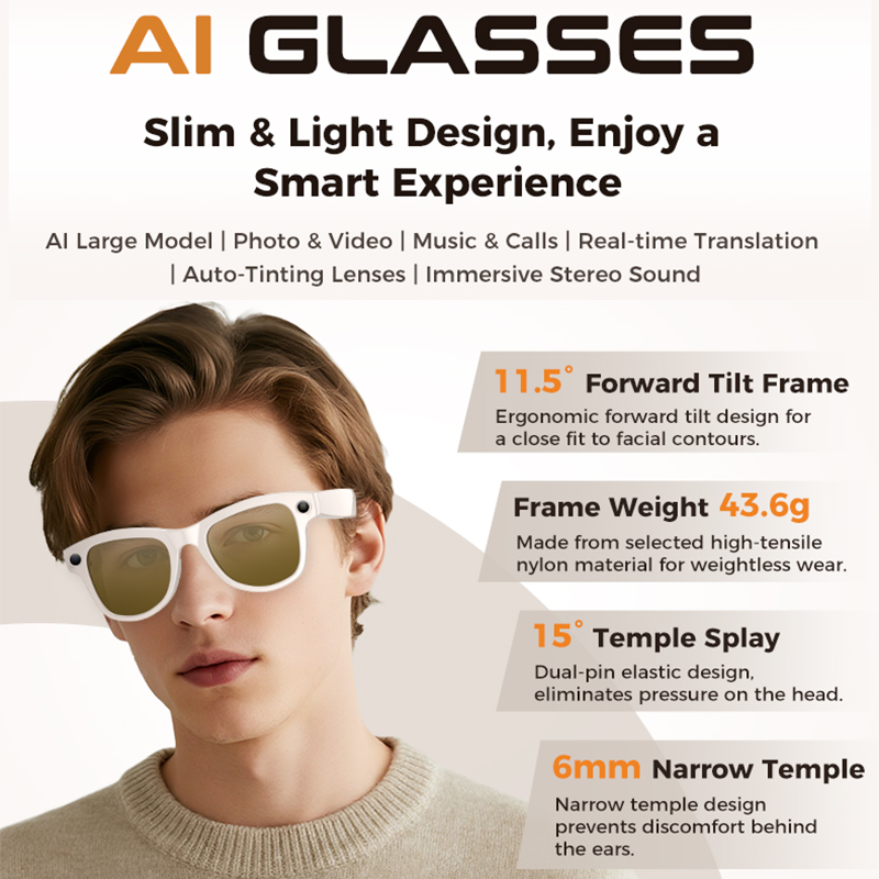 2026 New 32G Memory 800W 4K Ca - Smart Glasses Lens recension och pris