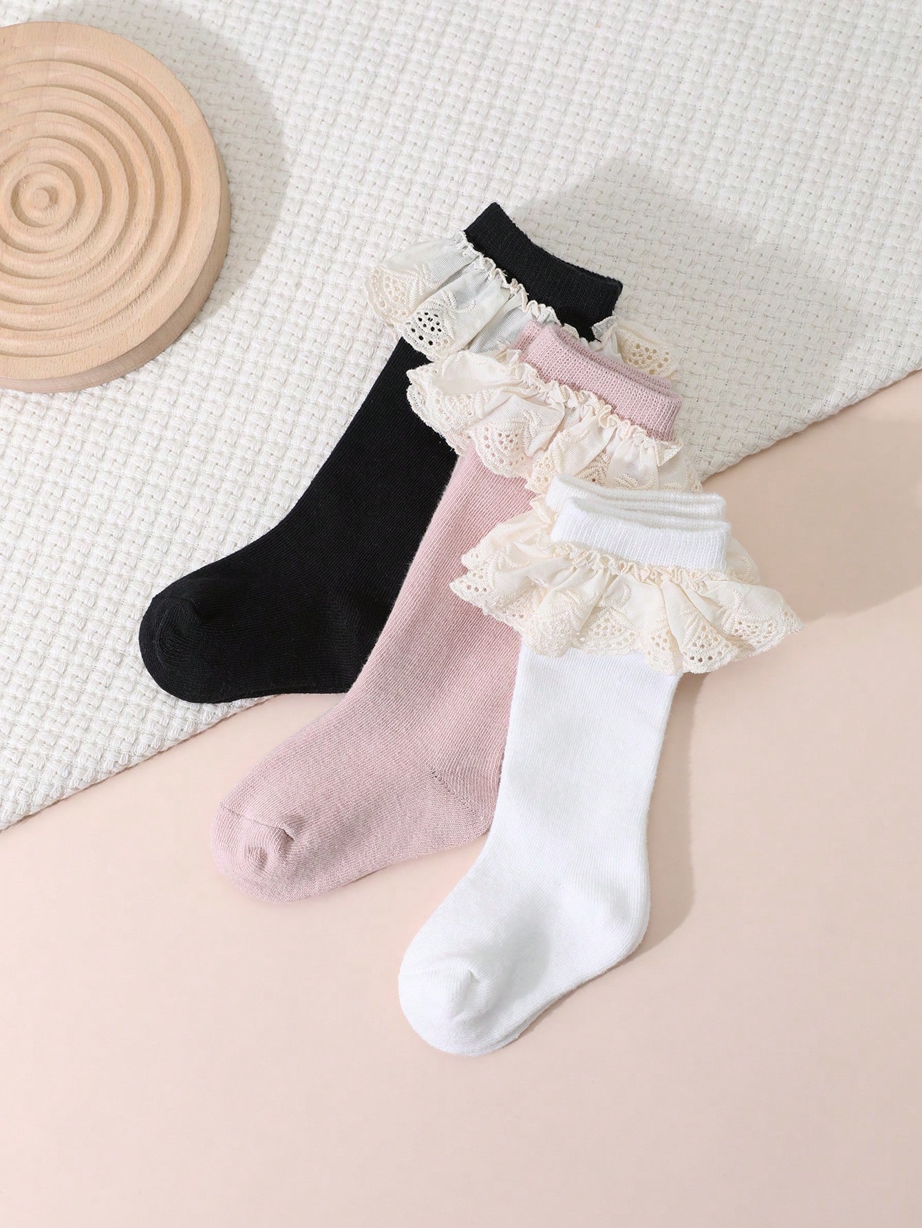 3Pairs Toddler Girls Lace Ruff - Baby Sock Oximeter recension och pris