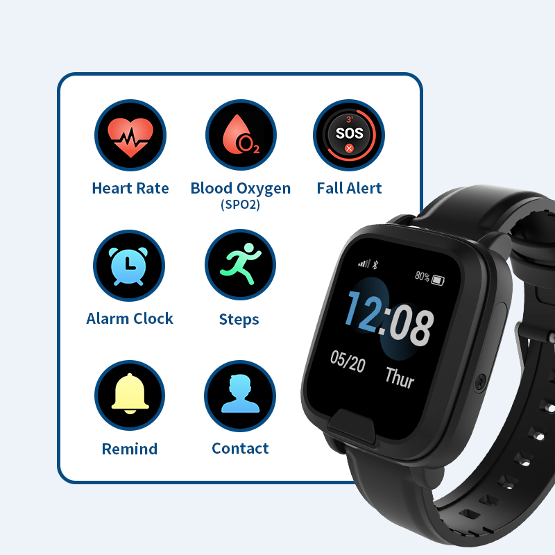 4G GPS Tracking Bracelet Heart - Fall Detection Watch recension och pris