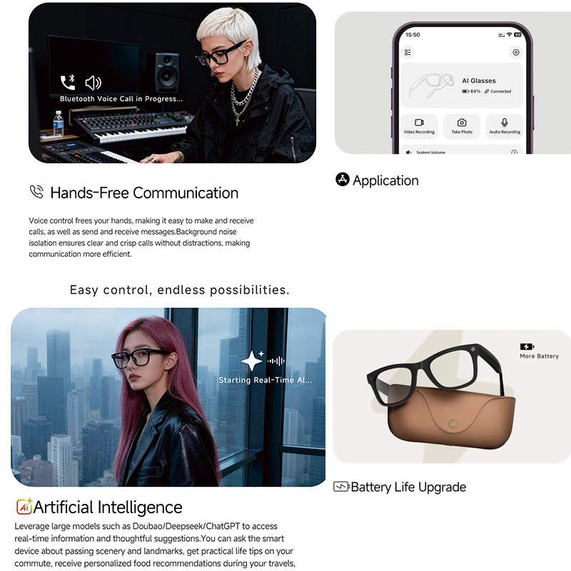 2026 Genuine Leather 2000Mah C - Smart Glasses Lens recension och pris