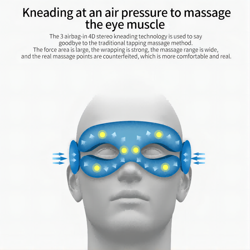 Folding Eye Massager Eye Mask  - Light Therapy Glasses recension och pris