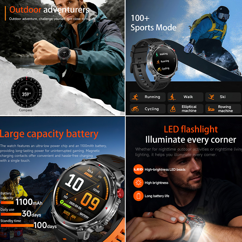 Wireless Calling Smart Watch I - Breath Rate Monitor recension och pris