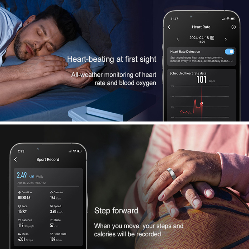 R10 Charging Case Smart Ring M - Temperature Ring Skin recension och pris