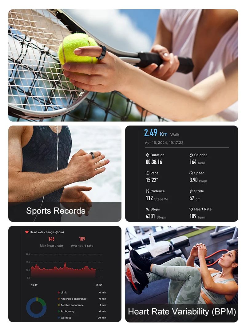 New Smart Ring R09 Health Moni - Temperature Ring Skin recension och pris