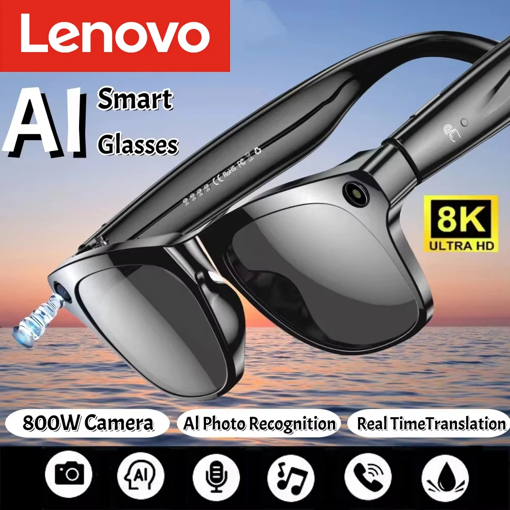 Lenovo AI Smart Glasses 8K HD  - Smart Glasses Lens recension och pris